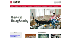 Desktop Screenshot of lennoxinternational.com